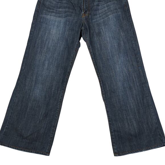 Lucky Brand‎ 181 Relaxed Straight Leg Jeans Dark Wash Men's Size 34 Short Rigid - Picture 4 of 10